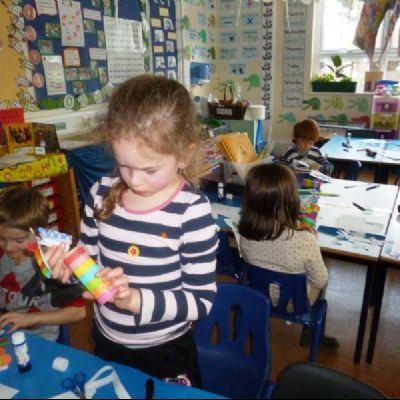 making stripy horse in class 2